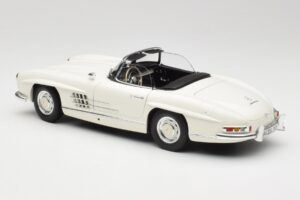 Mercedes 300 SL W198 Roadster Hvid Med Soft Top Minichamps 1:18 180039034 Metal — billede 8 af 9