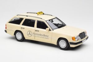 Mercedes 300D S124 T-Model Lys Elfenben Taxi Forhandlerudgave Norev 1:18 B66040702 Metal — billede 6 af 8
