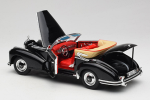 Mercedes 300S W188 Roadster Sort Welly 1:18 801-3271398 Metal — billede 5 af 8
