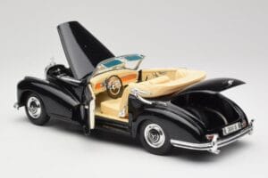 Mercedes 300SC W188 Obsidian Sort Maisto 1:18 806B Metal — billede 5 af 8