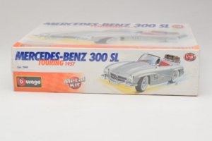 Mercedes 300SL Roadster Sølv Bburago 1:18 7043 Metal — billede 2 af 4