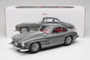 Mercedes 300SL W198 Gullwing Graphite Grey Norev 1:12 123852 Metal — billede 6 af 6