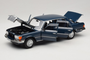 Mercedes 350 SEL W116 Hansa Blue Norev 1:18 183976 Metal — billede 2 af 8