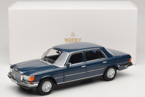 Mercedes 350 SEL W116 Hansa Blue Norev 1:18 183976 Metal — billede 8 af 8