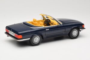 Mercedes 350 SL R107 Mørkeblå Sun Star 1:18 MB003 Metal — billede 3 af 8