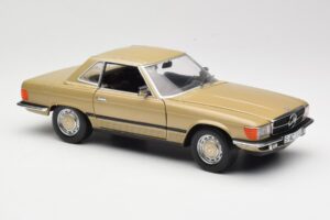 Mercedes 350 SL R107 Guld Sun Star 1:18 MB004 Metal — billede 6 af 8