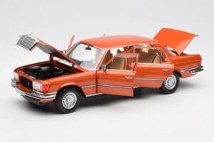 Mercedes 450 SEL 6.9 W116 Orange Metallic Norev 1:18 183459 Metal — billede 2 af 8