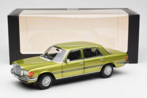Mercedes 450 SEL W116 Citrus Grøn Forhandlerudgave Norev 1:18 B66040683 Metal — billede 8 af 8