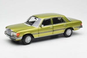 Mercedes 450 SEL W116 Citrus Grøn Forhandlerudgave Norev 1:18 B66040683 Metal