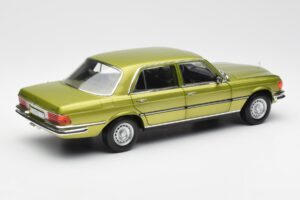 Mercedes 450 SEL W116 Citrus Grøn Forhandlerudgave Norev 1:18 B66040683 Metal — billede 3 af 8