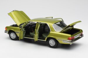 Mercedes 450 SEL W116 Citrus Grøn Forhandlerudgave Norev 1:18 B66040683 Metal — billede 5 af 8