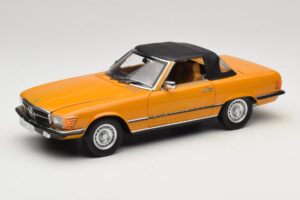 Mercedes 450 SL R107 Cayenne Orange Norev 1:18 183350 Metal — billede 3 af 10