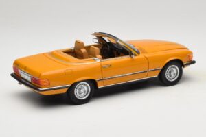Mercedes 450 SL R107 Cayenne Orange Norev 1:18 183350 Metal — billede 4 af 10