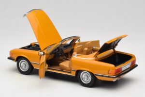 Mercedes 450 SL R107 Cayenne Orange Norev 1:18 183350 Metal — billede 7 af 10