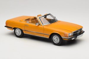 Mercedes 450 SL R107 Cayenne Orange Norev 1:18 183350 Metal — billede 8 af 10