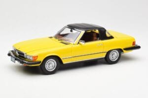 Mercedes 450SL R107 Gul US Version Norev 1:18 183727 Metal — billede 3 af 9