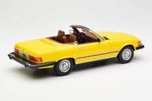 Mercedes 450SL R107 Gul US Version Norev 1:18 183727 Metal — billede 4 af 9