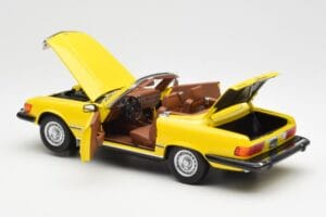 Mercedes 450SL R107 Gul US Version Norev 1:18 183727 Metal — billede 6 af 9