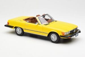 Mercedes 450SL R107 Gul US Version Norev 1:18 183727 Metal — billede 7 af 9