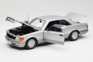 Mercedes 500 SEC C126 Sølv AUTOart 1:18 76212 Metal — billede 2 af 8