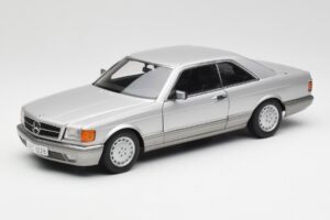 Mercedes 500 SEC C126 Sølv AUTOart 1:18 76212 Metal