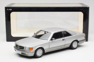 Mercedes 500 SEC C126 Sølv AUTOart 1:18 76212 Metal — billede 8 af 8