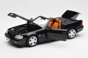 Mercedes SL 500 R129 Sort Norev 1:18 183750 Metal — billede 2 af 10