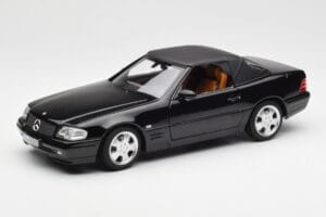Mercedes SL 500 R129 Sort Norev 1:18 183750 Metal — billede 3 af 10