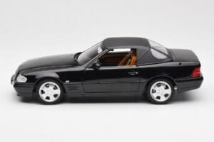 Mercedes SL 500 R129 Sort Norev 1:18 183750 Metal — billede 6 af 10