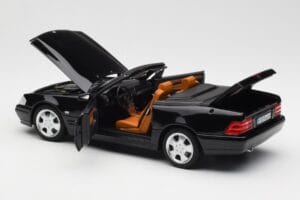 Mercedes SL 500 R129 Sort Norev 1:18 183750 Metal — billede 7 af 10