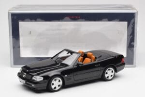 Mercedes SL 500 R129 Sort Norev 1:18 183750 Metal — billede 10 af 10