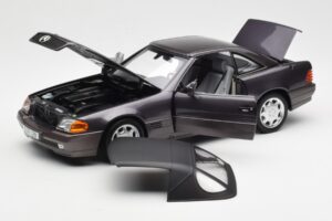Mercedes 500 SL R129 Bornit Metallic Forhandlerudgave Norev 1:18 B66040655 Metal — billede 2 af 13