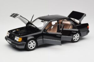 Mercedes 500E W124 Sort Limited Edition Norev 1:18 183949 Metal — billede 2 af 12