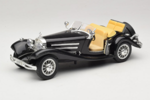 Mercedes 500K Roadster Sort Bburago 1:18 3020-P2 Metal — billede 2 af 8