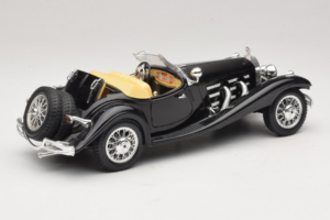 Mercedes 500K Roadster Sort Bburago 1:18 3020-P2 Metal — billede 3 af 8