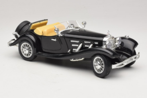 Mercedes 500K Roadster Sort Bburago 1:18 3020-P2 Metal — billede 6 af 8