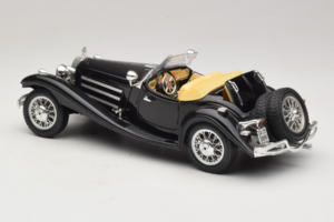 Mercedes 500K Roadster Sort Bburago 1:18 3020-P2 Metal — billede 7 af 8