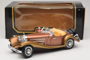 Mercedes 500K Roadster Kobber Metallic Bburago 1:18 3020-P1 Metal — billede 8 af 8