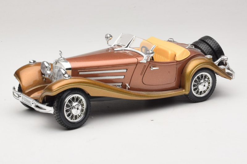 Mercedes 500K Roadster Kobber Metallic Bburago 1:18 3020-P1 Metal
