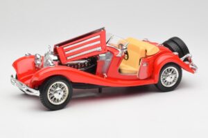 Mercedes 500K Roadster Rød Bburago 1:18 3020 Metal — billede 2 af 8
