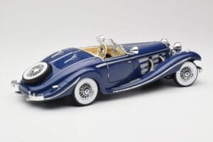 Mercedes 500K Special Roadster Blå Maisto 1:18 56059 Metal — billede 3 af 8