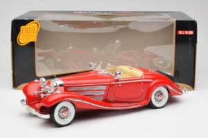 Mercedes 500K Special Roadster Rød Maisto 1:18 56058 Metal — billede 8 af 8