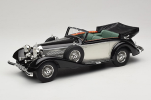 Mercedes 540K Cabriolet Sort Sølv Cult Models 1:18 CML184-3 Metal