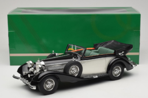 Mercedes 540K Cabriolet Sort Sølv Cult Models 1:18 CML184-3 Metal — billede 6 af 6