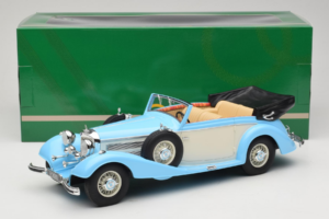 Mercedes 540K Cabriolet Blå Hvid Cult Models 1:18 CML184-2 Metal — billede 6 af 6