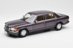 Mercedes 560 SEL W126 Lilla Metallic Norev 1:18 183544 Metal