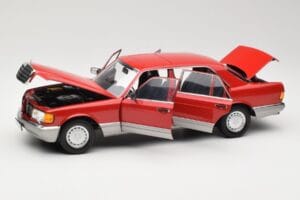 Mercedes 560 SEL W126 Rød Norev 1:18 183463 Metal — billede 2 af 8