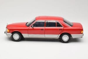 Mercedes 560 SEL W126 Rød Norev 1:18 183463 Metal — billede 4 af 8