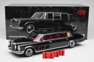 Mercedes 600 Pullman W100 Sort NZG 1:18 1071/50 Metal — billede 8 af 8