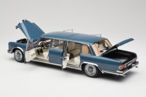 Mercedes 600 Pullman W100 Blå NZG 1:18 B66040707 Metal — billede 5 af 8